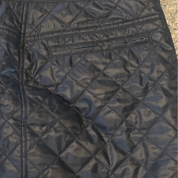 Athleta Black Quilted Puffer Skirt Zipper Pockets Size 8 Athletic Snow Ski - Picture 8 of 9